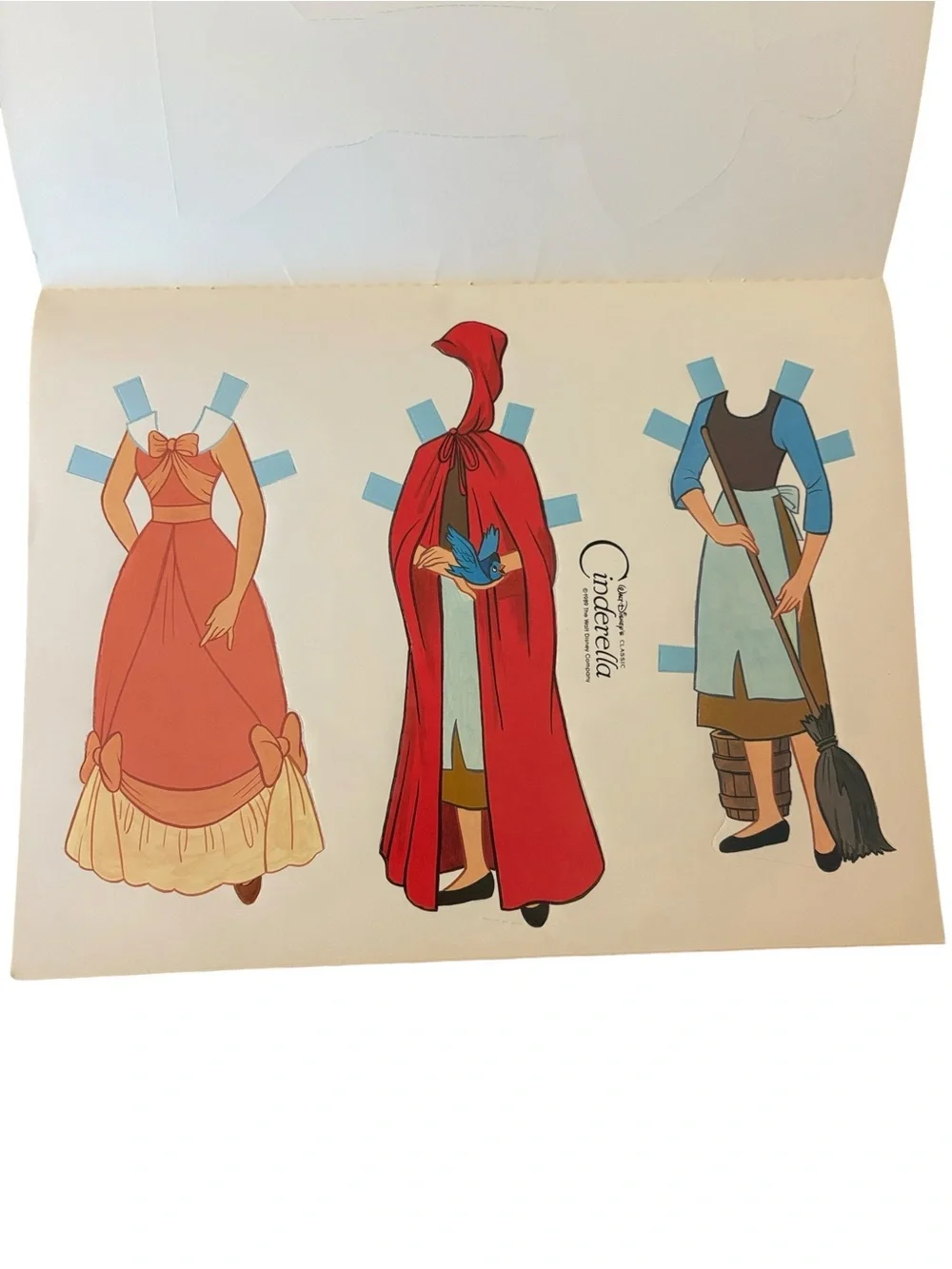Vintage Walt Disney Classic Cinderella Paper Doll Book Vintage 1989 Uncut